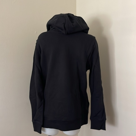 (NWT) Adidas Women’s 100% Cotton Trefoil Print Graphic Hoodie In Black, Large - Picture 8 of 17